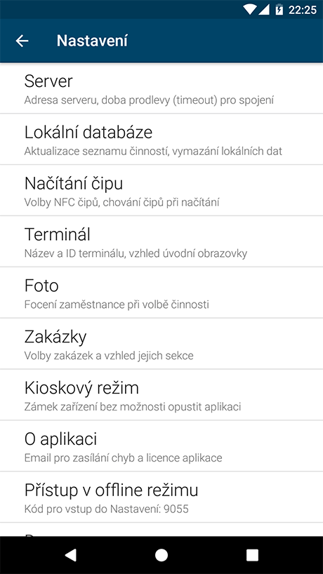 screenshot aplikace